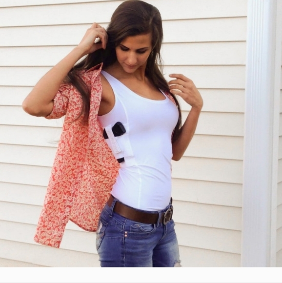 Concealed Carry Tank Top  Secure Undershirt Holster Tactical & Everyday Use Med. - Picture 1 of 9